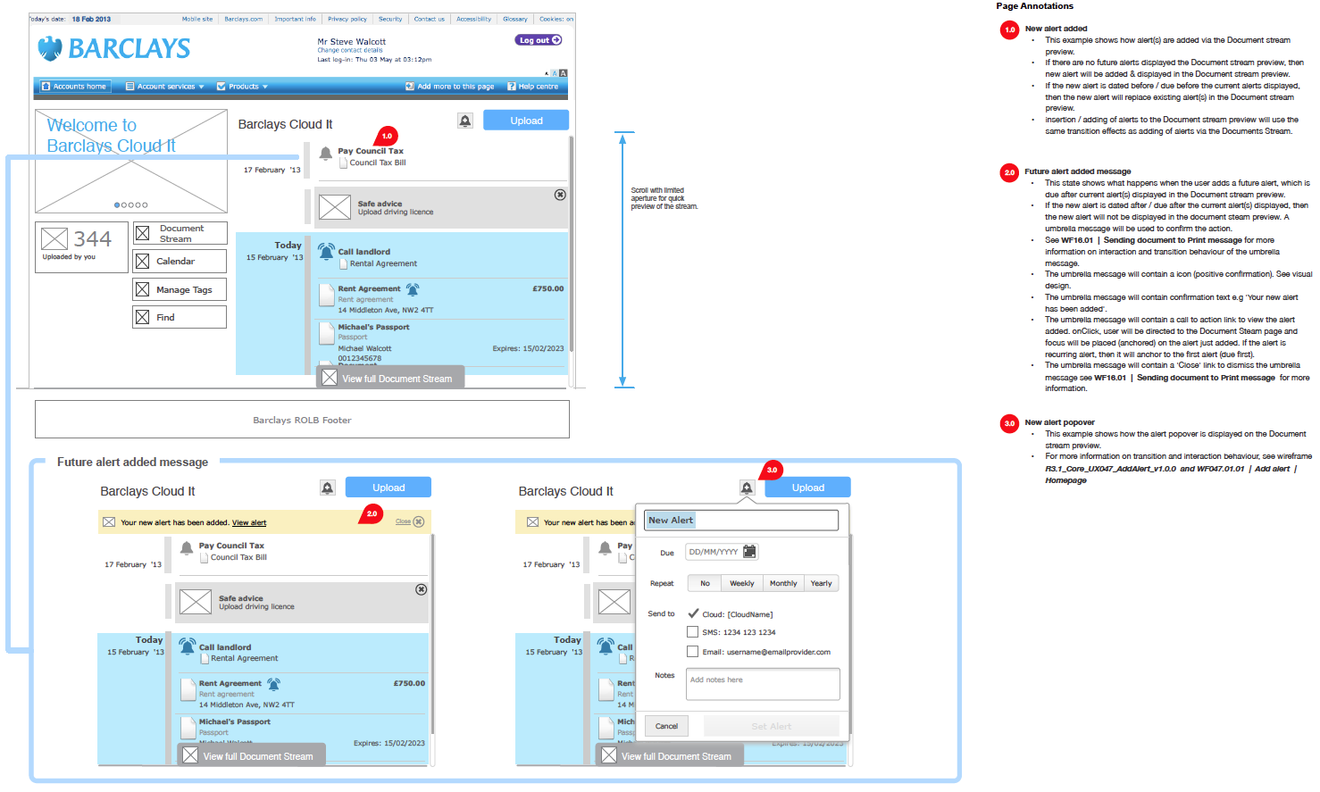 Wireframe diagrams